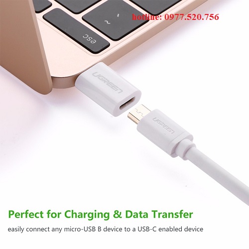 Đầu chuyển USB type C to Micro USB adapter Ugreen 30154